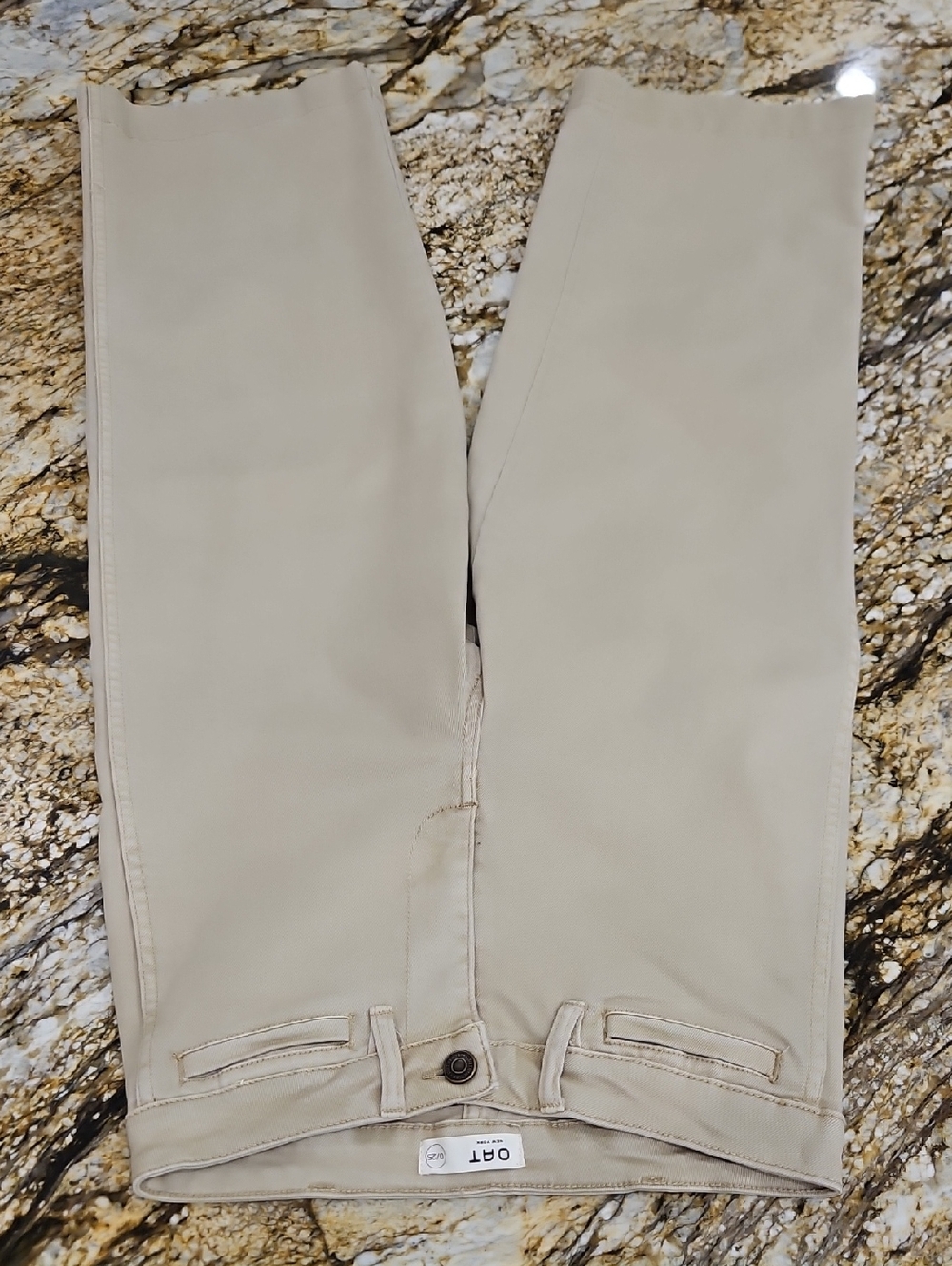 Oat New York Women's Khaki Chino Pants. Size O/25 Inseam 24" Rise 9"